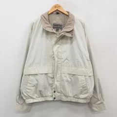 XL/古着 長袖 ジャケット メンズ 90s 大きいサイズ 薄ベージュ カーキ 24oct15 中古 アウター ジャンパー ブルゾン
