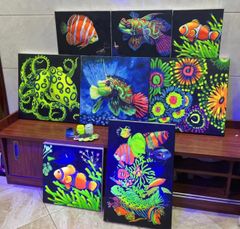 激安通販 海水水槽蛍光画 カスタムメード可能！！！ 海水魚用品