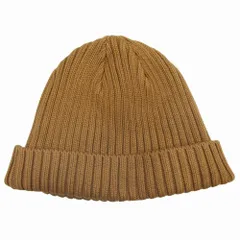 美品 KIJIMA TAKAYUKI キジマタカユキ KNIT CAP コットンリブ ニットキャップ ニット帽 ワッチ ビーニー 帽子 茶 ブラウン メンズ レディース 古着 中古 USEDのサムネイル