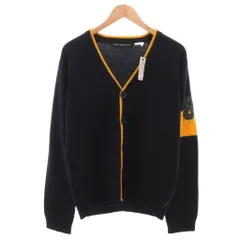 ダナキャランニューヨーク DKNY JEANS タグ付き カーディガン ニット バイカラー M 黄 イエロー 紺 ネイビー /FFのサムネイル