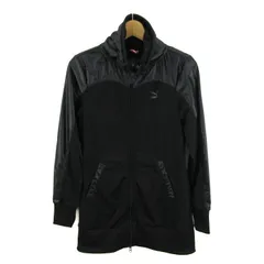 プーマ ジャージ ジャケット アウター スポーツウエア レディース Lサイズ ブラック PUMA 【中古】