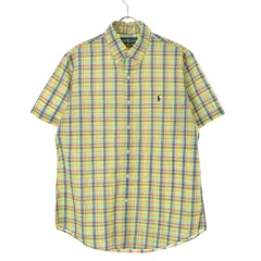 【RALPHLAUREN】CLASSIC FIT マドラスチェックボタンダウン半袖シャツ