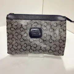 セリーヌCELINE PVC マカダム柄クラッチバッグ　　　　　　　　E-S