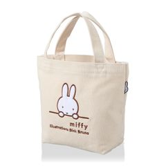 ミッフィー miffy 刺繍 ランチ用バッグ キャンバスバッグ ミニトートバッグ [シフレ]