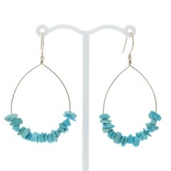 MIZUKI バナナフープピアス クロスモチーフ クリスタル - メルカリ