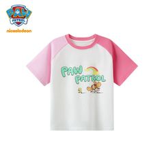 パウパトロール 夏大人気新作 超可愛い (Paw Patrol) 子供服 半袖Tシャツ トップス バイカラー 通学着 通園着