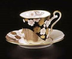ノリタケ・あやみなも珈琲カップ（桜金銀彩）