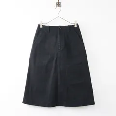 【値下げ】エムエイチエル MHL. マーガレットハウエル MARGARET HOWELL コットン 台形スカート 1/ブラック ボトムス【2400013871976】のサムネイル
