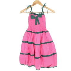 新品 正規品 クリング KLING ワンピース F レディース フリーサイズ ピンク ミニ丈ワンピース ノースリーブ フレア ドット柄 アウトレット