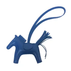 エルメス HERMES ロデオPM チャーム バッグチャーム U刻  ブルーザンジバル【中古】【新品同様】【美品】