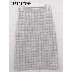 ◇ PROPORTION BODY DRESSING 膝丈 タイト ナロー スカート サイズ2 ベージュ系 ブルー系 レディース 【中古】 【1105270005645】