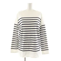 セントジェームス SAINT JAMES バスクシャツ カットソー 長袖 ボーダー M ホワイト ブラック /NQ