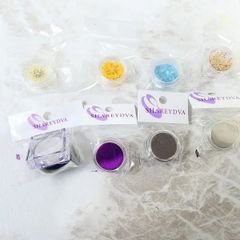 シャレドワ ミラーパウダー・クラッシュプレート他ネイル用品計8点 MB011