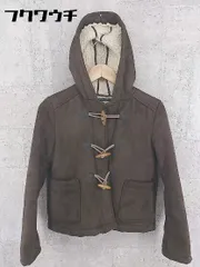 ■ united arrows rhythm of life トグル 裏地ボア ダッフル コート ジャケット ブラウン レディース 【中古】 【1002800659555】
