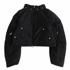 HELIOT EMIL エリオットエミール ブラック パデット ダウンジャケット ショート丈 ジップアップ サイズS メンズ 【中古】
