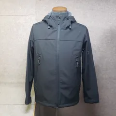 FIRST DOWN EXPLORATION GEAR ソフトシェルジャケット フード付き M ブラック系  y6951i