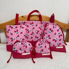 ネームタグ付き 入園入学 5点セット　いちご♡