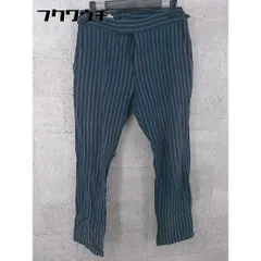 ◇ MAISON KITSUNE メゾン キツネ ストライプ パンツ サイズ29 ネイビー系 メンズ 【中古】 【1002801625825】のサムネイル