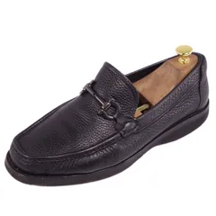 サルヴァトーレ フェラガモ Salvatore Ferragamo ローファー モカシン ホースビット レザー シューズ メンズ 7.5EE(25.5cm相当) ブラックのサムネイル
