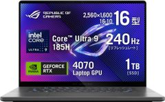 ASUS ROG Zephyrus G16 GU605MI-U9R4070G RTX 4070 Core Ultra 9 32GB 1TB SSD ゲーミングノートPC
