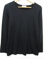 【美品】MICALADY◆ミカレディ 長袖 カットソー トップス Tシャツ ストレッチ素材 黒 レディース Mサイズ ■管理番号L26987SSS-230528-10（4）