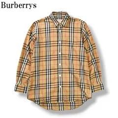 極美品★90s Burberrys シャドーホース ノバチェック 長袖シャツL 極美品 Burberrys ノバチェック シャツ 長袖 シャドーホース L