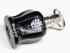 新ロゴ 加工済マックツール 改造グリップキーホルダー黒 スナップオン