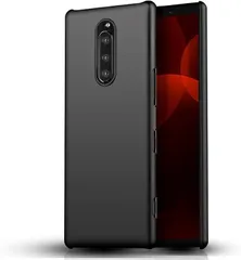 JACRON for Sony Xperia 1 J9150 SO-03L SOV40 / XZ4 ケース 柔軟性 TPU素材擦り傷防止 指紋防止 衝撃吸収 着脱簡単 カバー 全面保護 軽量 薄型(マットブラック,  SDL-ICDS-057)