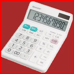 【数量限定】シャープ(SHARP) 電卓 普通電卓ナイスサイズタイプ 10桁 EL-N431-X ホワイト