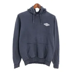 umbro アンブロ スウェット パーカー スポーツ ワンポイントロゴ ネイビー (メンズ M) 中古 古着 S4444