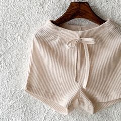 anggo/リブパンツ【クリーム】