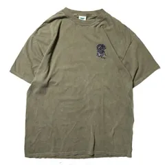 90's USA製 ドッグ 刺繍 クルーネック コットン Tシャツ 半袖 (XXL) 緑系 犬 90年代 アメリカ製 旧タグ オールド ビッグサイズ　アメリカ古着 USED  ビンテージ ヴィンテージ