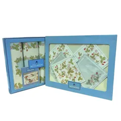 【管28292】WEDGWOOD  ウェッジウッド ストロベリー 花柄  コースター  ティーマット　セット売り