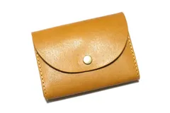 (スタイル ベルト belt店 SKY DARTS) [TOCHIGI LEATHER(とちぎ革)] ミニ財布 小銭入れ カードケース ミニウォレット 栃木レザー フラップ こだわりの 天然皮革仕様 牛革 日本製 (イエロー) [イエロー]