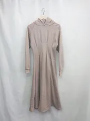 ◇ ⊇ Narcissus ナルシス 裏起毛 長袖 ロング丈 ワンピース サイズF モカブラウン系 レディース E  【1504210016459】のサムネイル