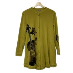 TOKUKO 1er VOL(トクコ・プルミエヴォル) カーディガン サイズ9 M レディース - マスタード×ダークブラウン×マルチ