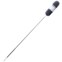 RYOHIN Lab.(良品ラボ) ホコリ取り 掃除 はたき 洗える ハンディモップ 2.8m 伸縮可能 高い所 (ホワイト&グレー（本体）) [ホワイト&グレー（本体）]