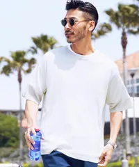 新品 未使用 JIGGYS SHOP(ジギーズショップ)サマーニットTEE 212277 オフホワイトのサムネイル