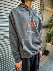 P.O.S - ACDC Print Washed Hoodie パーカー柄デザインプリント - トップス