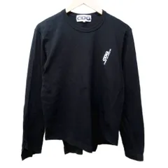 コムデギャルソン COMME des GARCONS CDG Tシャツ カットソー ロンT 変形デザイン ロゴ プリント 長袖 AD2023 L 黒 ブラック 0919のサムネイル