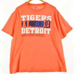 Majestic MLB DETROIT TIGERS デトロイトタイガース ヘンリーネック スポーツプリントTシャツ メンズXL /eaa322406