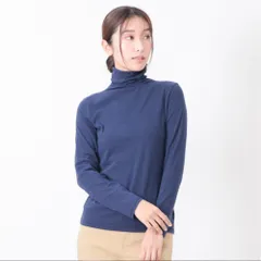 ☆ 85.ネイビー ☆ Lサイズ ☆ UVボトルネック長袖Tシャツ ボトルネック プルオーバー 長袖 Tシャツ カットソー ロンT 長袖Tシャツ タートルネック レディース UVカット UVボトルネック 立ち襟 冬 秋冬 シンプル 無地 おしゃれ インナー