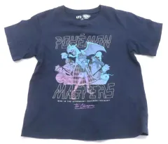 【中古】Tシャツ チャンピオン グラフィックTシャツ ネイビー キッズ130サイズ 「ポケットモンスター ポケモンマスターズ EX×UT」