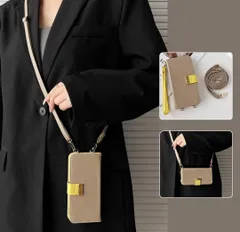 ★iphone 12 mini ケース 手帳型 おしゃれ ショルダー バイカラー iphone 12 ミニ ケース かわいい ストラップ 人気 いphone 12 mini レトロ シンプル 上品 アイフォン アプリコット メ イェロー