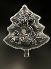 クリスマスツリー型ガラス皿 中皿 SOGA
