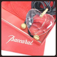 Baccarat　バカラ　クリスタル　ネックレス　ハート　クリア　箱付き