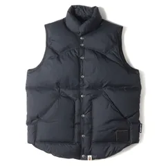 A BATHING APE ア ベイシング エイプ ダウンベスト サイズ:L リップストップナイロン ダウン ベスト ネイビー 紺 アウター ブルゾン ジャケット ストリート ブランド カジュアル シンプルのサムネイル