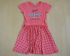 リンジィ lindsay アウトレット 子供服 女の子 L 160cm 半袖 ワンピース 赤 カットソー 春 夏 ★4 ガールズ 女児 キッズ ジュニア 【中古】 ユーズド リサイクル 古着 子ども服 こども