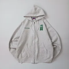 Champion チャンピオン フルジップパーカー スウェット 裏起毛 ロゴ刺繍 杢ライトグレー M