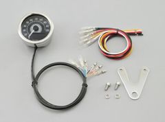 【新品】デイトナ VELONA（TN） 電気式スピードメーターΦ60 200km/h バフボディ ホワイトLED DAYTONA 22048 スピードメーター カスタム